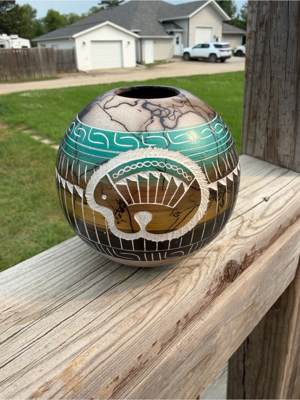 Unique Horse Hair Pottery